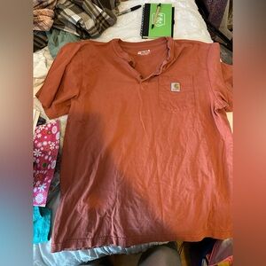 Carhartt Men's Rust Pocket T-Shirt Size L